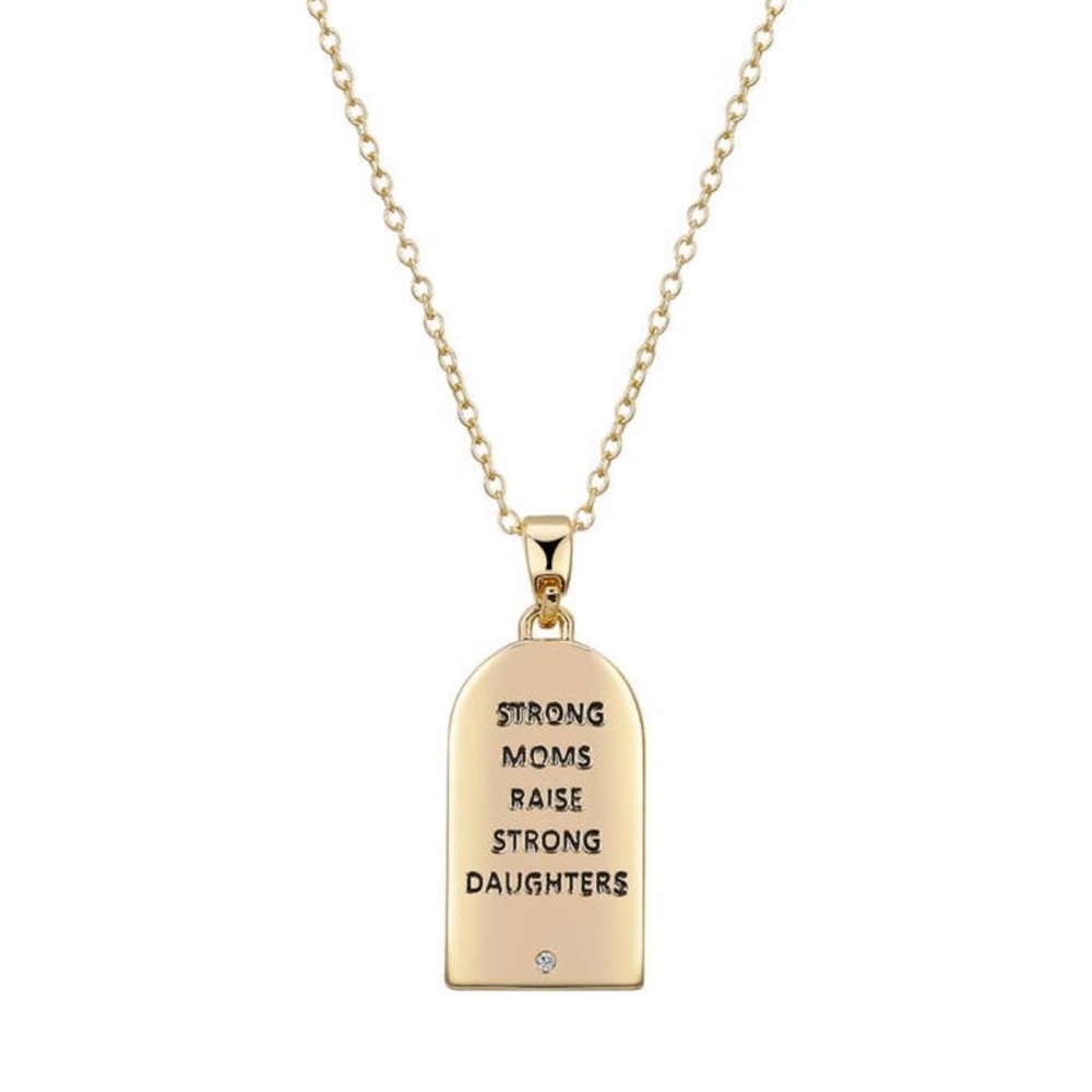 Mom's Pendent Gift Necklace 14k Plated Gold - Picture 2 of 3